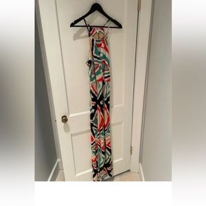 Ikat maxi dress xsmall with high slit and keyhole by Parker like farm Rio